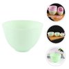Healifty 3Pcs Diy Face Mixing Bowl Facial Mud Bowl Silicone Facemask Bowl Cosmetic Beauty Tool for Home Salon Spa Face Skin Applicator Bowl (Green)