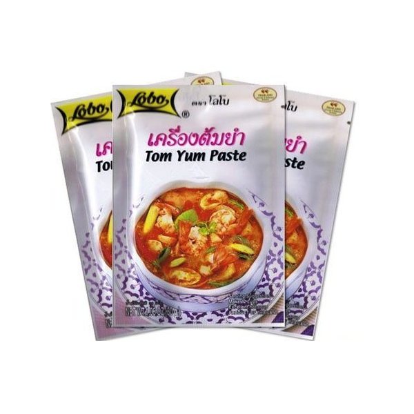 Lobo Tom Yum Paste 30g. Thai Food. X3 Pcs. Save ! + Halal (Tom Yum Goong)
