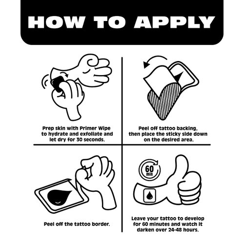 Inkbox Temporary Tattoos, Semi-Permanent Tattoo, One Premium Easy Long Lasting, Water-Resistant Temp Tattoo with For Now Ink - Lasts 1-2 Weeks, Skull Tattoo, Evanescent, 4 x 4 in