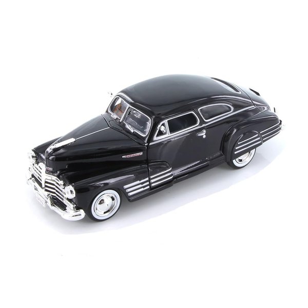 1948 Chevy Aerosedan Fleetline Black 1/24 Diecast Model Car by Motormax 73266blk