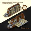 Battle Army Clone Platoon Attack Craft Building Kit 32-Piece, Battle Soldiers Troop Carrier with 2 Droidekas, Building Blocks Action Figures Army Toys for Kids 6-12