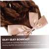 NOLITOY Hair Comb Curly Ponytail Human Hair Wigs hairpieces for women Fake Wig with Bow Ponytail Hairpiece curly wig Ringlet Ponytail Extension Long curly hair Polyester Miss Victoria