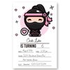 LoaHak Ninja Boy Birthday Invitation, Ninja Invitation Boy, Ninja birthday party invitations. (013) (012)