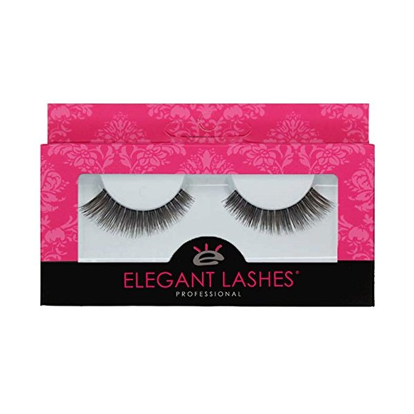 Elegant Lashes #003 Brown - Professional 100% Natural Human Hair False Eyelashes (1 Pair)