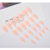 Enppode French Tip Press on Nails Pink Fake Nails Medium Long Square Acrylic False Nails Artificial Glossy Nails for Women and Girls 24 PC/Set