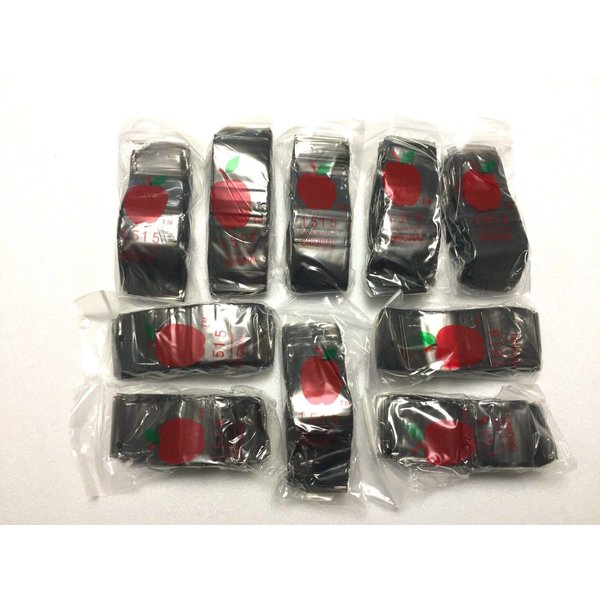 1515 Apple Mini Ziplock Baggies 1.5" X 1.5" 1000 Bags (Black)