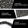 HomeSoGood 8 Pcs Floral Elastic Hair Scarf Headband,Women Bandana Head Kerchief, Print Triangle Hair Kerchief for Women Girls