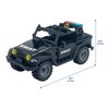 Toysvill SWAT Military Police Building Block Set for Kids | SUV + Soldiers Minifigures (24 PCS) with Weapons and Accessories Gift