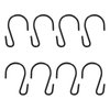 Piutouyar 40Pcs 1 Inch S Hooks Small S Shaped Hooks Mini S Hooks Connectors Christmas Ornament Hooks for Hanging Jewelry, DIY, Crafts, Key (Black)