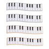 4 Pcs Metal Hair Clips Piano Shape Alligator Hair Clips Simple Hair Barrettes Hair Accessories for Women and Girls