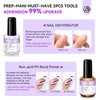 SAVILAND Quick-dry Builder Nail Gel Kit - Clear Pink Builder Hard Gel with Mini UV Light, Top Gel, Nail Dehydrator, Non-acid PH Bond Primer and Nail Extension Application Tools for beginners