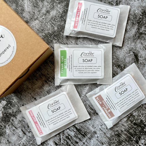 Mini Guest Soaps Gift Box, Travel Soap Bars, Bed and Breakfast, Guest House, Inn, Favors