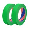 Duccinp Painters Tape, 1 inch x 55 Yards x 2 Rolls Green Painters Masking Tape for Indoor and Outdoor Use, Medium Adhesive Paint Tape for DIY Crafts, Arts, Painting, Easy Removal