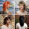 HAEIGTD Mullet Wigs for Men 70s & 80s Costumes Party Synthetic Wigs Realistic (Blonde)