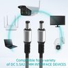 DC 5.5x2.1mm Male to Male Aluminum Alloy Extension Cord, Power Adapter Cable, for LED Strip, Surveillance Camera, CCTV Security Camera, LED Display, IP Camera, DVR, Router