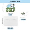 REWIDPARTY Golf Party Invitations with Envelopes & Stickers（Set of 15） Golf Game Shaped Fill-in Invitations Golf Birthday Invite Cards Golf Birthday or Retirement Party Supplies for Teens Adults