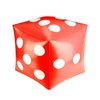 11.8" Jumbo Inflatable Dice, 2pack Outdoor Fun Giant Inflatable Dice Set and 12mm 10pcs Dice for Indoor and Outdoor Broad Game, Ludo and Pool Party (Red)