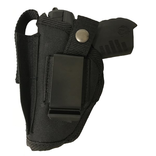 Gun Holster fits Walther P22 Black Nylon Ambidextrous Use Left or Right Hand Built in Magazine Holder Adjustable Retention Strap Gun Slinger Holster