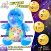 Cuteoy Plush Blue Dinosaur Star Projector Musical Adjustable Singing Night Light Stuffed Animals Glowing T-Rex Plushies Toy Gifts for Kids Birthday Easter Christmas,11''