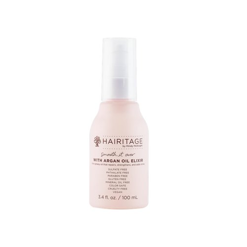 Hairitage Smooth It Over - Argan Oil - Lightweight Formula for Conditioner + Styling + Finishing - Repairs Hair + Controls Flyaways + Breakage - Formulated with Argan Oil + Avocado Oil, 3.4 FL OZ