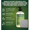 Clean Day Organic Iowa Pine Scent Liquid Hand Soap 12.5 oz Bundle with Microfiber Cloth - Gentle Hand Soap with Essential Oils & Aloe Vera - (2 Items)