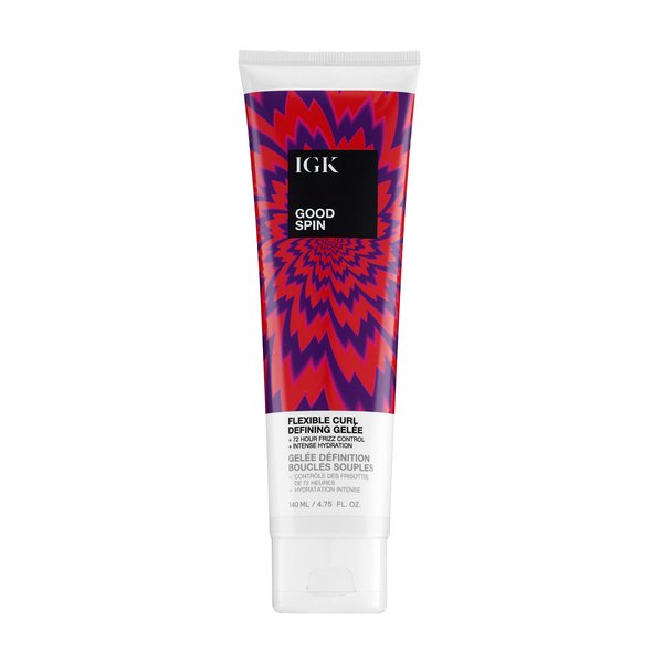 IGK GOOD SPIN Flexible Curl Defining Gelee | Hydrating + Frizz Control + Hold | Vegan + Cruelty Free | 4.75 Oz