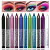 ASCOKA 10 Colors Eyeliner Pencil for Women, Glitter Blue Eye Liners Kit Waterproof Metallic Eyeliner Pencil Pearl Eye&Lip Liner Professional Eye Makeup Set Colorful Eyeliner Eye Color