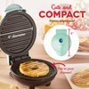 Dash Mini Maker Portable Grill Machine + Panini Press for Gourmet Burgers, Sandwiches, Chicken + Other On the Go Breakfast, Lunch, or Snacks with Recipe Guide - Aqua