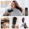 Fedulili Instant Dark Brown Hair Dye Shampoo 3 In 1,100% Gray Hair Coverage Root Touch Up 4 Weeks,Bubble Hair Color Shampoo Colors In 15 Minutes,Simpler Hair Color Multi-Use,Shampoo Para Canas
