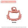 Pink Metal Cute Cat Hair Claw Clips - Kawaii Hair Accessories for Girls - Metal Claw Clips for Women Girls