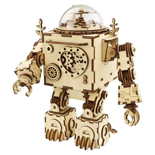 ROKR Orpheus The Robot Music Box Wooden 3D Music Box Puzzle Model: Age 14 Plus