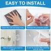 AytEflu 6 Pcs Door Stoppers Wall Protector,Wall Door Bumper with Strong Adhesive Backing，Reusable Door Handle Wall Protector