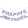 Mermaid Birthday Banner - Mermaid Banner, Mermaid Birthday Decorations for Girls, Boys, Kids - Mermaid Party Supplies, Mermaid Party Decoration for Mermaid Theme Parties, Birthday Party and Home Decor
