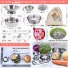 Tiny Size Cooking Pretend Play Kitchen Cooking Toys with Stainless Steel Cookware Play Pots and Pans Set，Cooking Utensils Cookware Kitchen Play Accessories Toys Cooking Pots for Toddlers Kids(Mini)