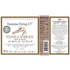 Sonoma Syrup Co Vanilla Bean Simple Syrup, 12.7 fl oz for Coffee, Cocktails, and Cooking