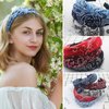 nebxazw Pack of 6 Women's Vintage Hair Band Headband Women's Elastic Knot Hair Band Wide Headband with Teeth Twisted Fabric Turban Knitted Headbands Set for Women Girls