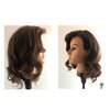 Hairlink 20-22'' Mannequin Head With Human Hair Styling Training Head Dolls for Cosmetology Manikin Maniquins Practice Head with Stand (9926LB0414H)