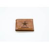 Rico Industries Laser Engraved Billfold Unisex Leather Wallet, Dallas Cowboys Brown