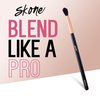 Skone Cosmetics Blending Eye Brush - Luxe Premium Rose Gold and Synthetic Eye Blending Brush - Professional Grade Nylon Blending Brush Used To Blend Eye Shadow Edges and Fine Lines - Blending Brush For Makeup Eyeshadow - Cruelty Free Makeup Brushes