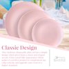 Silver Spoons DISPOSABLE PLASTIC DESSERT PLATES | Opulence Blush | 10 pc - 7.5”