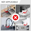 Kitchen Sink Splash Guard, Silicone Faucet Handle Drip Catcher Tray, Kitchen Sponge Holder Faucet Absorbent Sink Protectors Mat for Kitchen Bathroom Sink Accessories 19.7" x 5.6"