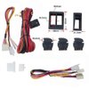 12V Universal Power Windows Switch Kit, Wiring Harness kit for 2 Door Vehicles,DIY Conversion to Power Windows
