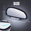 Car Blind Spot Mirrors, Adjustable Auxiliary Universal Wide Angle Mirror for Universal Car SUV Mirrors Strong Adhesive HD Glass Mirror Frame Thickness Less than 5MM (R)
