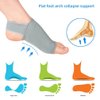 Price Xes Upgrade Metatarsal Compression Arch Support Sleeves with Gel Pad Inside - Arch Support Brace for Flat Foot & Plantar Fasciitis Pain Relief - Women & Men - 1 Pair (Gray)