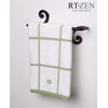 RTZEN Matte Black Hand Towel Holder for Bathroom - Handcrafted Farmhouse Wrought Iron Kitchen Towel Bar - Hand Towel Bar Hanger for Home or Office - Wall Mounted Rack Fits 10" Towels