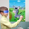 Morcheiong Pin The Tail on The Donkey Party Game with 48pcs Tails for Kids Birthday Party Supplies Donkey Party Favors Farm Party Decorations