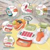 Cash Register 36PCS Supermarket Shop Toys with Electronic Sounds,Working Scanner,Calculator,Credit Card Reader,Play Food and Money Preschool Learning for Girl Boys Kids (Green)