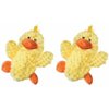 Kong Low Stuffing with Squaker dog Toy Small Color:Duck Size:Pack of 2