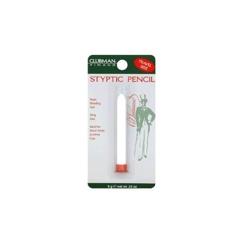 Pinaud Clubman styptic pencil for nick relief - 0.33 oz, (Pack of 4)