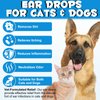 Cat & Dog Ear Infection Treatment Drops - with 1% Hydrocortisone for Yeast & Bacterial Ear Infections, Itchy Ear Relief, Prevents Inflammation - Ear Cleaner for Dogs & Cats - 2 fl oz